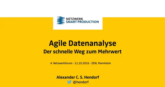 Vorschau: Agile Analytics Rock the Enterprise: Open Source als Gamechanger