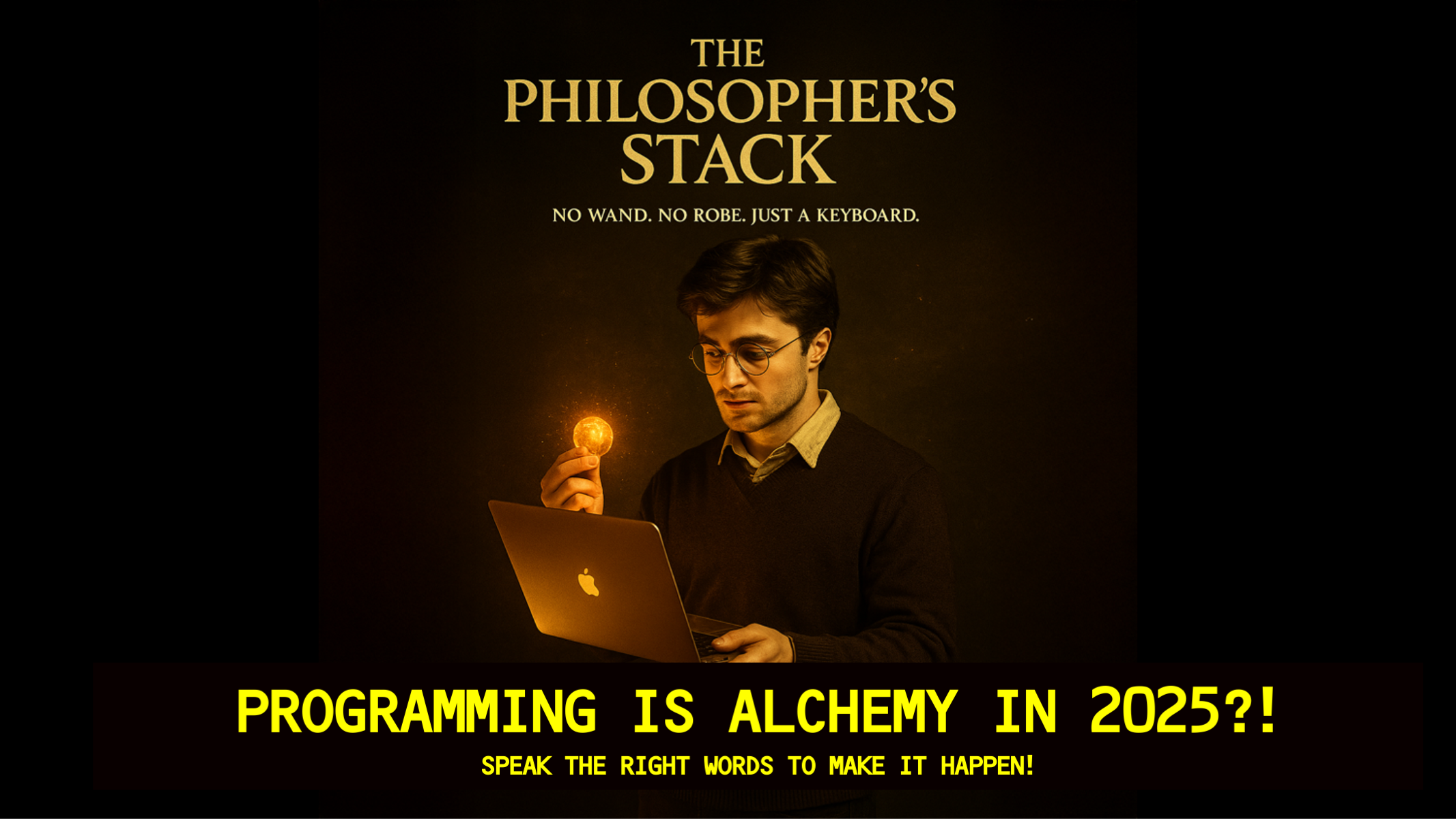 Title slide: Overfitted Promises: Underestimated Futures - AI in Coding Research