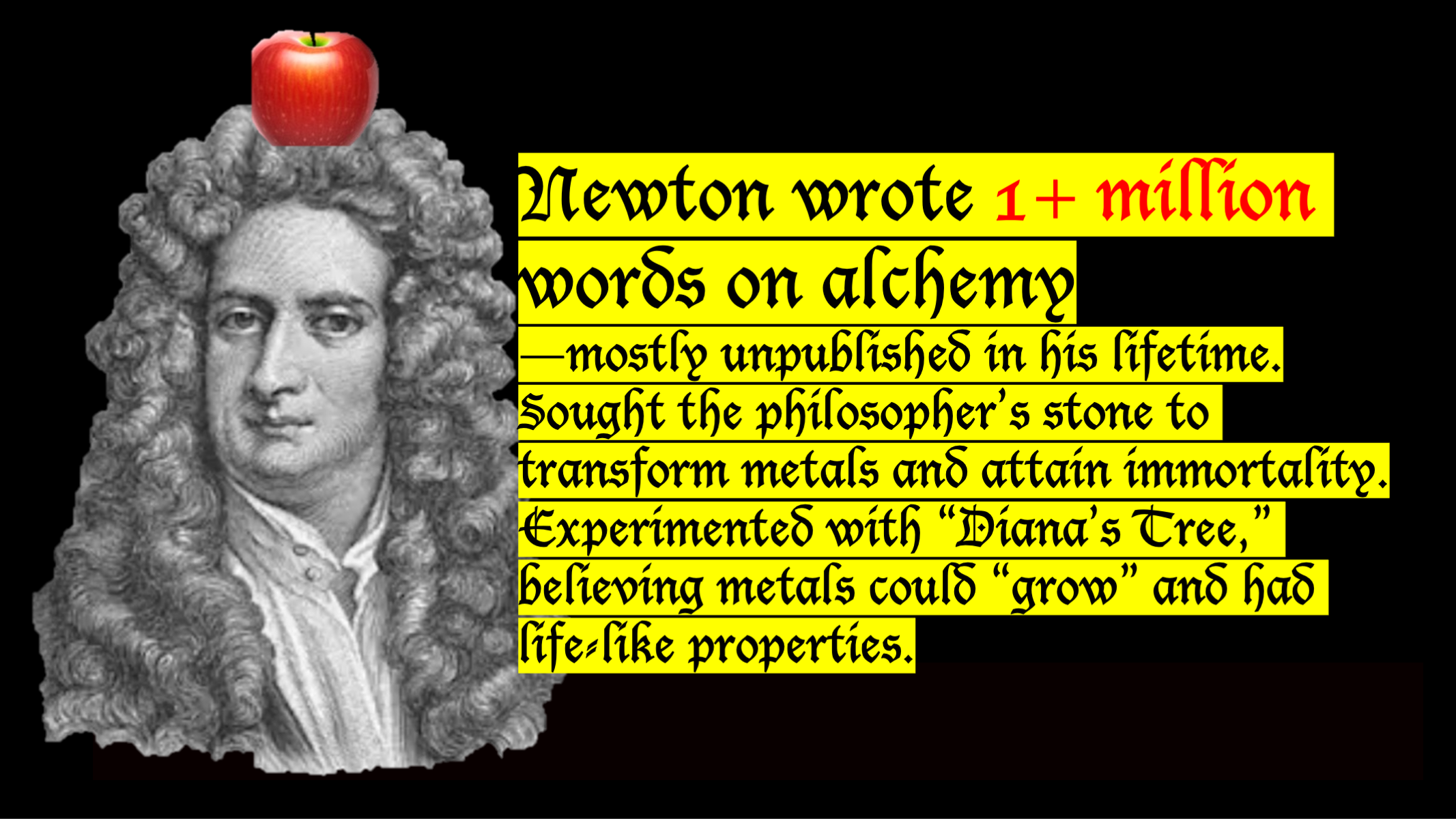 Slide: Newton the alchemist