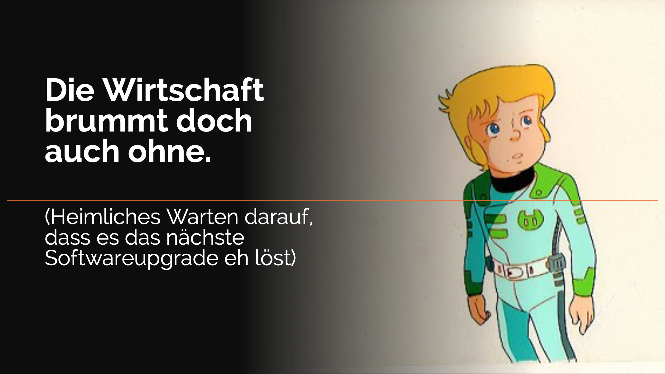 Slide from the KI-Navigator talk — Act 1: The Diagnosis