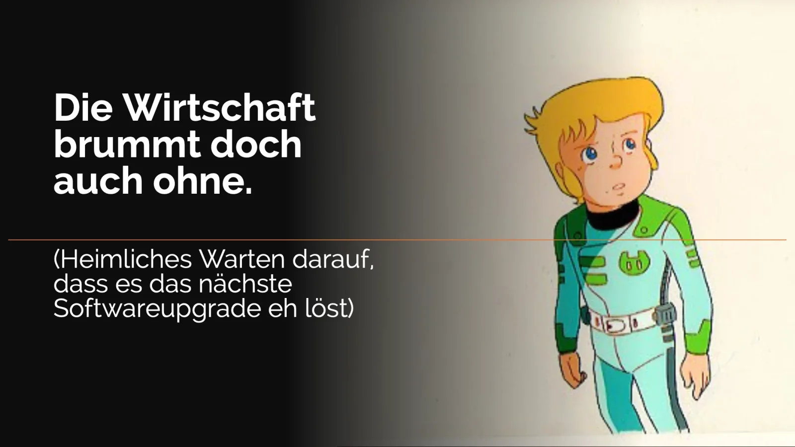 Slide from the KI-Navigator talk — Act 1: The Diagnosis